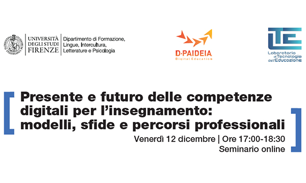 Presenza e futuro delle competenze digitali per l'insegnamento.
