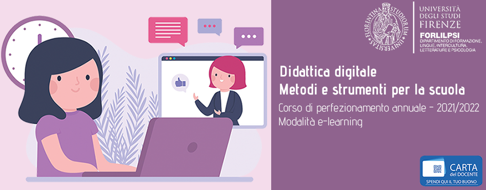 Corso di perfezionamento annuale Didattica digitale. Metodi e strumenti per la scuola.